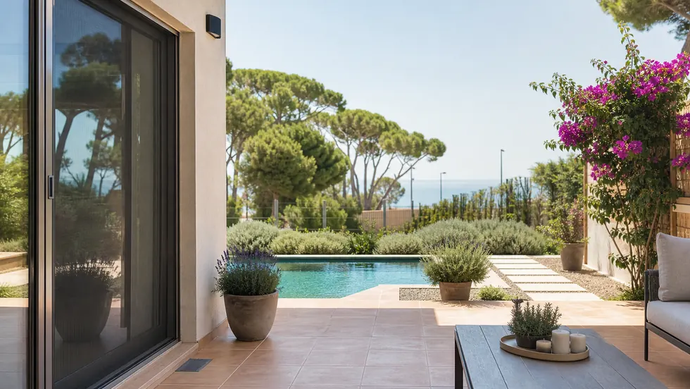 terraza mediterránea para prevención de plagas en Castelldefels